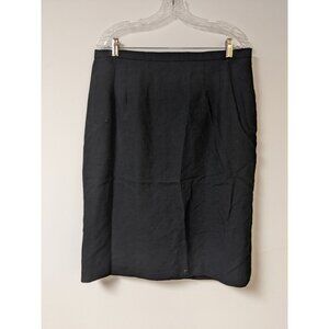 Lady Hazan Black Skirt Sz 18W Straight Womens Dress Office Lined